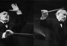 Toscanini w czasie dyrygowania orkiestrą